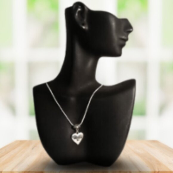 Blessed Be Heart Charm Necklace - Picture 1 of 3